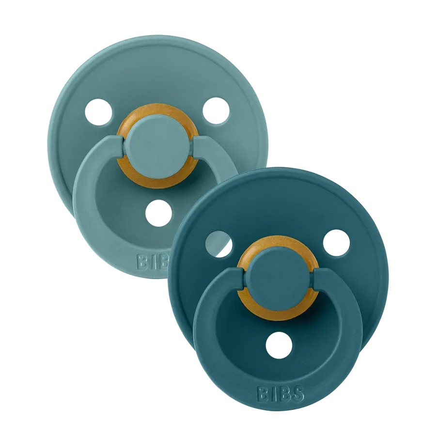 Bibs Soother/Pacifier, 2 Pk, Island Sea/Forest Lake