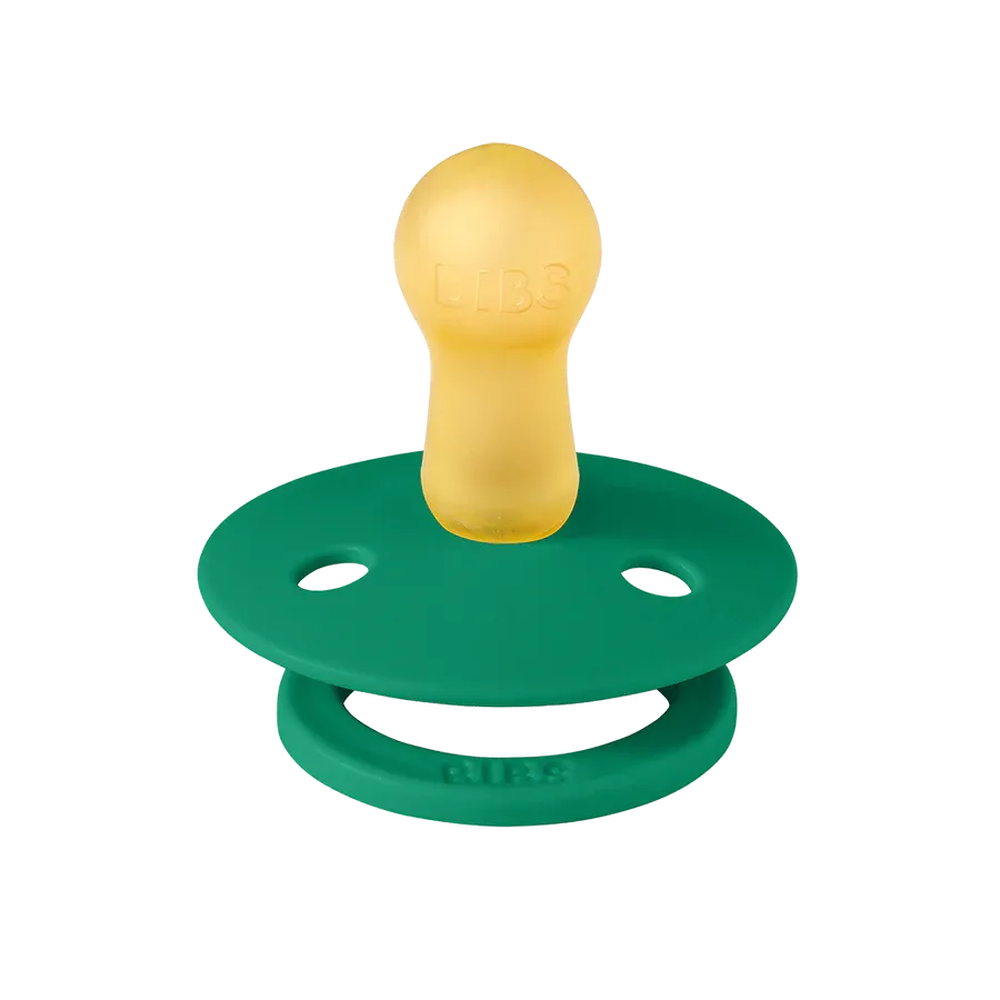 Bibs Soother/Pacifier, 2 Pk, Oak/Evergreen