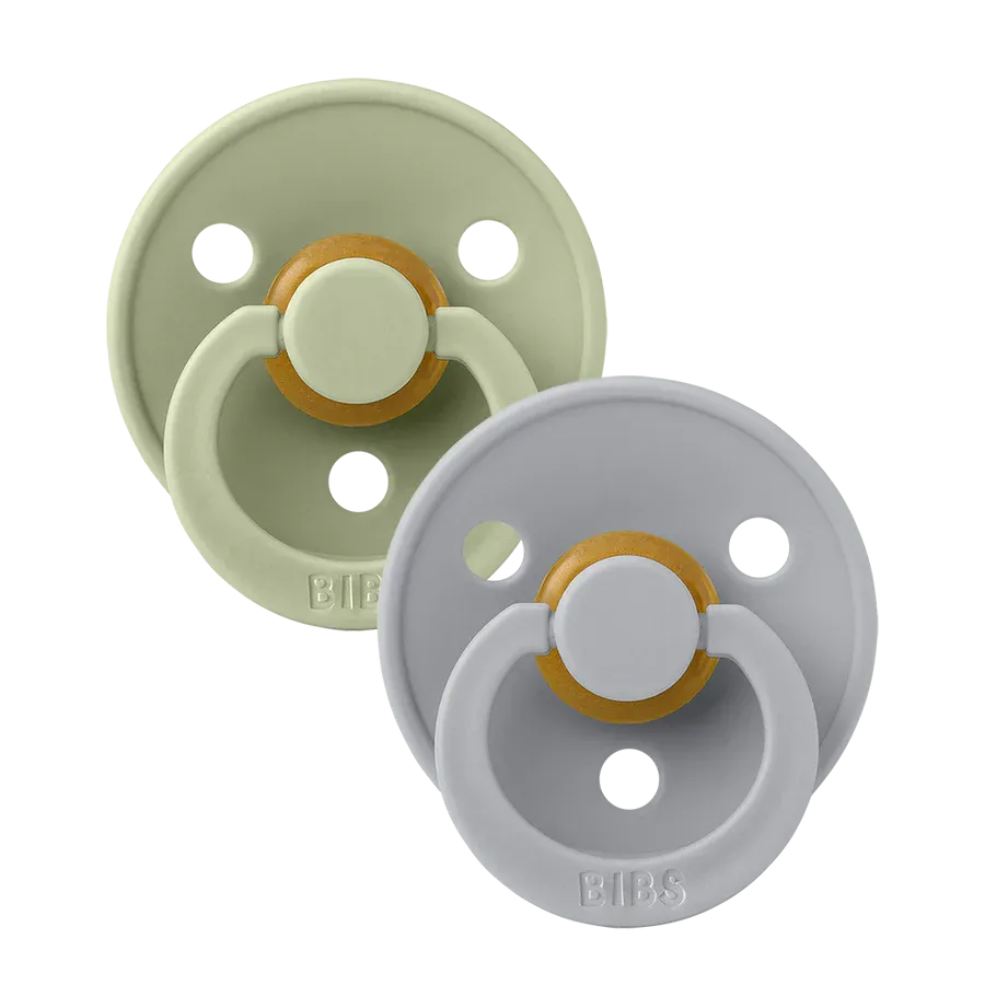Bibs Soother/Pacifier, 2 Pk, Sage/Cloud
