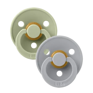 Bibs Soother/Pacifier, 2 Pk, Sage/Cloud