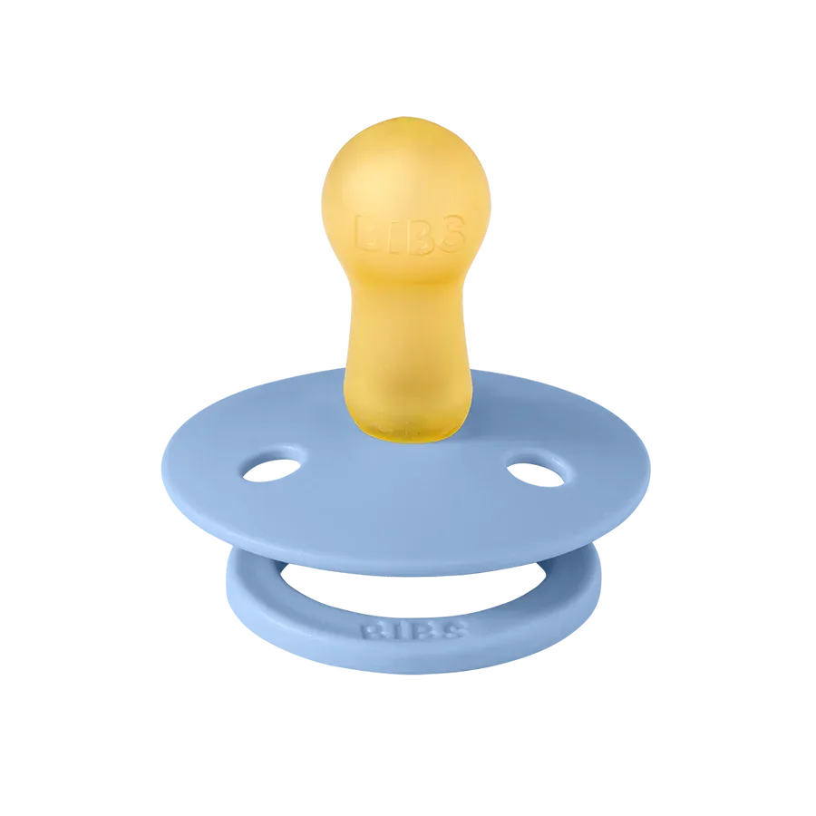 Bibs Soother/Pacifier, 2 Pk, Sky Blue/Steel Blue