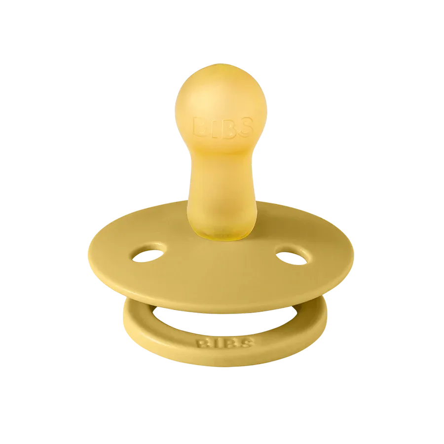 Bibs Soother/Pacifier, 2 Pk, Vanilla/Mustard
