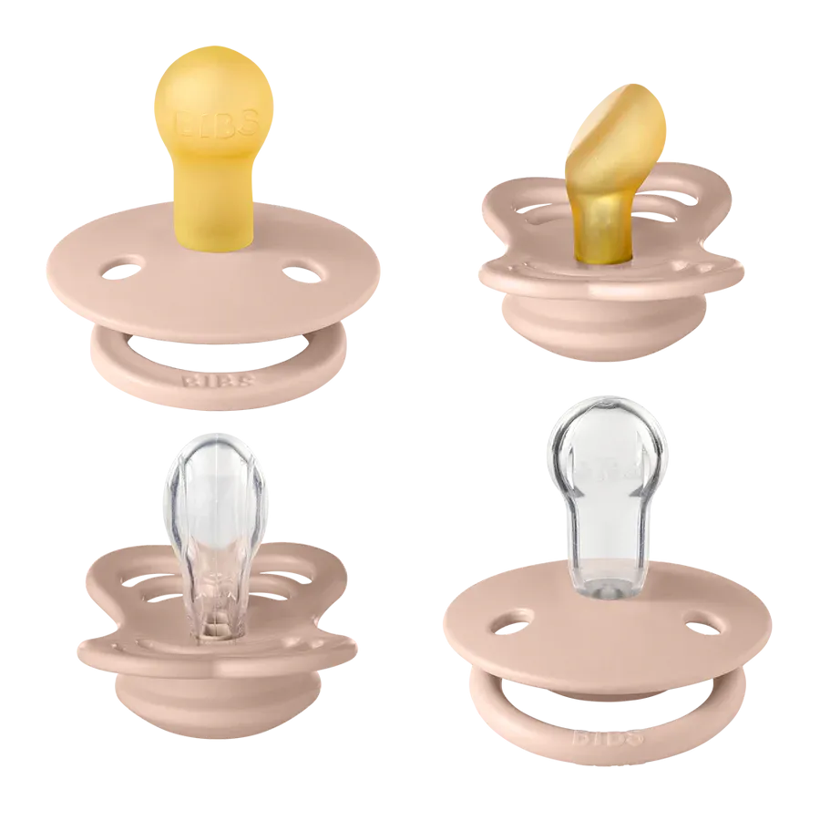 Bibs, Try-It Pacifier Collection, Blush