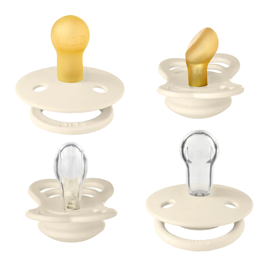 Bibs, Try-It Pacifier Collection, Ivory