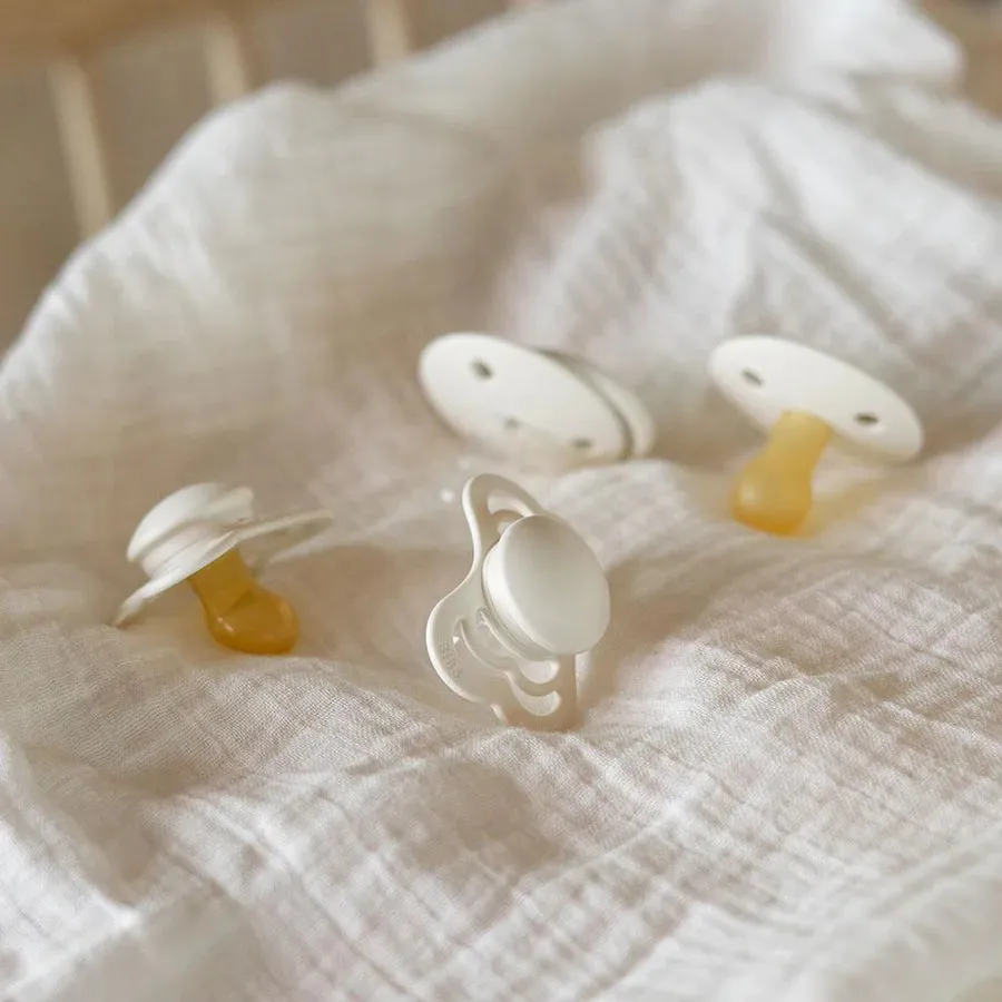 Bibs, Try-It Pacifier Collection, Ivory