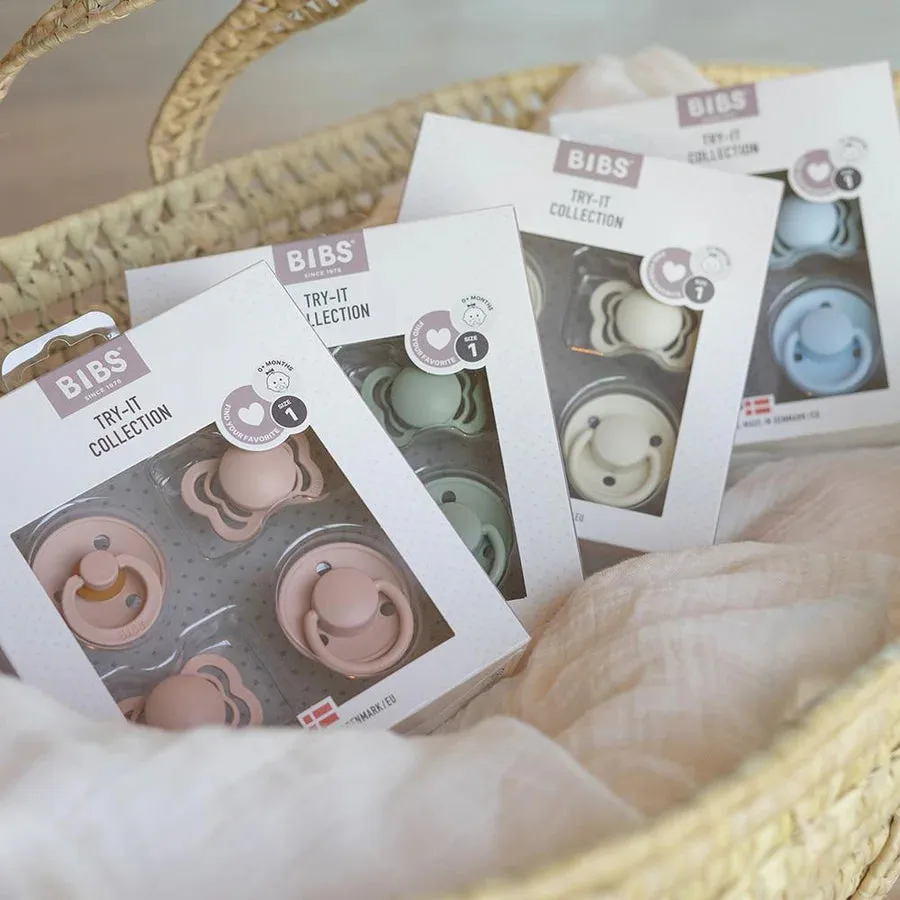 Bibs, Try-It Pacifier Collection, Sage