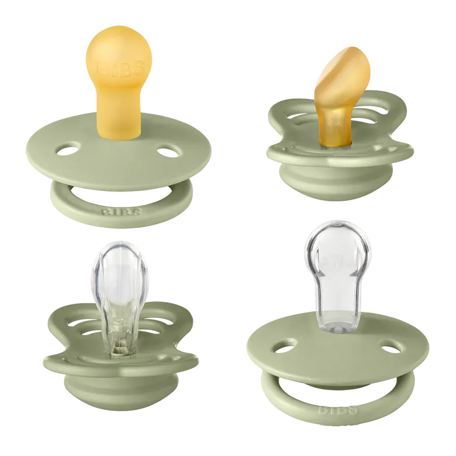 Bibs, Try-It Pacifier Collection, Sage
