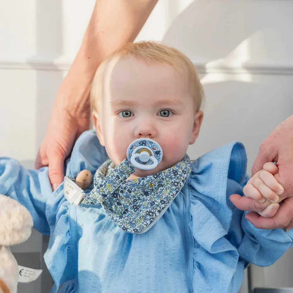 BIBS X LIBERTY, Bib & Clip Set, Capel Sage