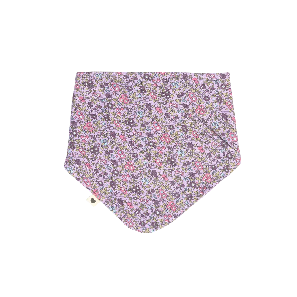BIBS X LIBERTY, Bib & Clip Set, Chamomile Lawn Violet Sky