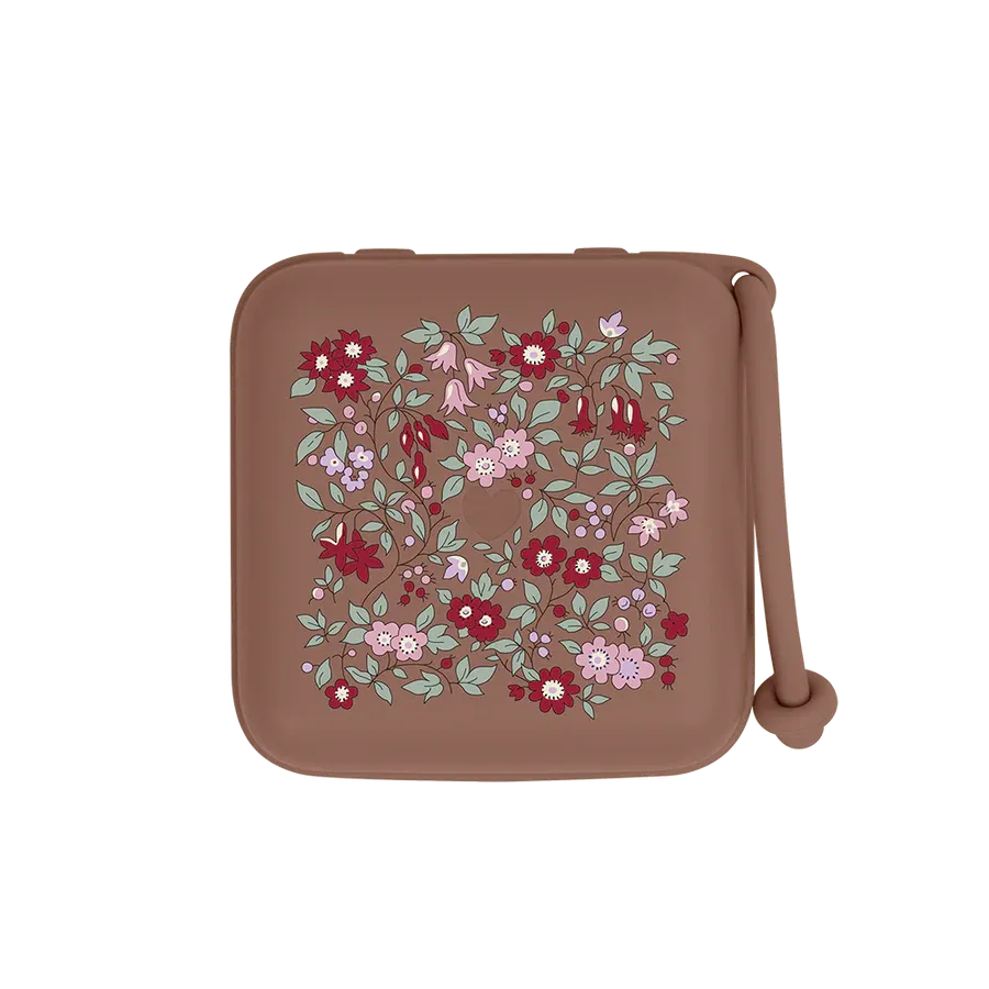 BIBS x Liberty, Pacifier Storage Box,Chamomile Lawn Woodchuck