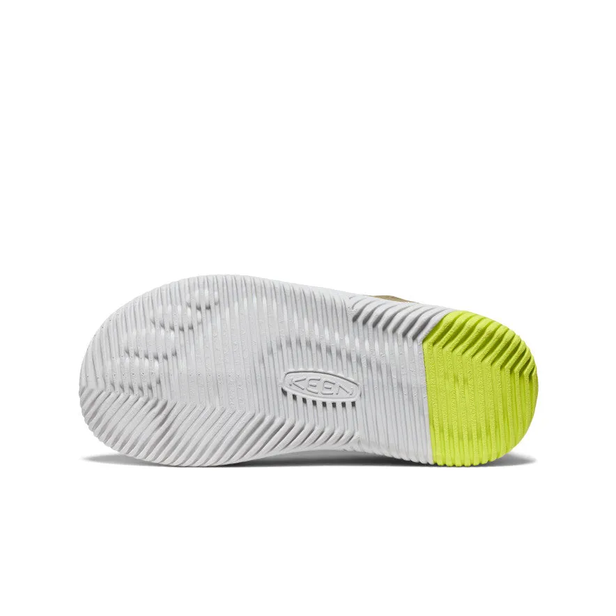 Big Kids' KNX Leather Sneaker  |  Martini Olive/Evening Primrose