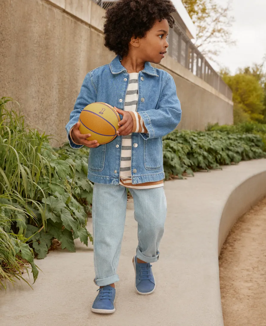 Big Kids' KNX Leather Sneaker  |  Martini Olive/Evening Primrose