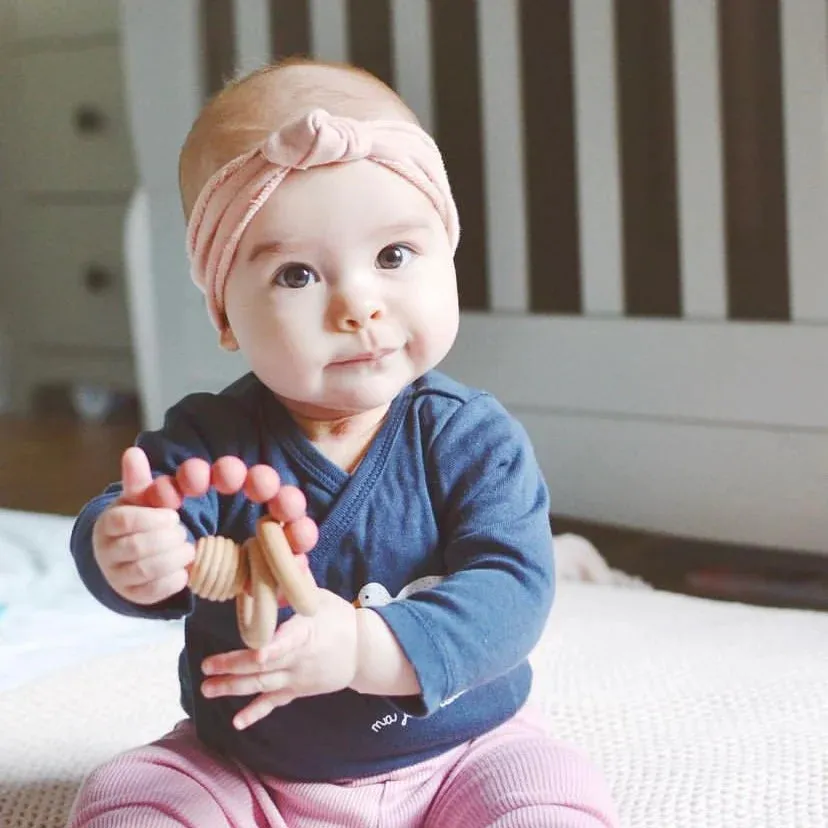 Blossom & Bear, Beehive Silicone and Wooden Teething Toy
