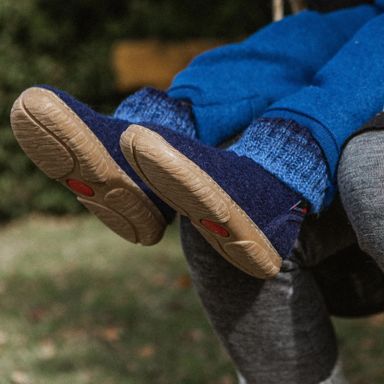 Boiled Wool Slipper Boots - Yuki - Taupe AW24 (Kids 23-34)