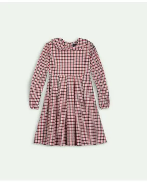 Brooks Brothers Girls Cotton Gingham Long Sleeve Dress Red Brooks Brothers
