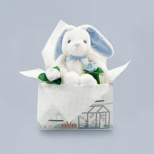 Bunny and Buds New Baby Gift Set, Blue