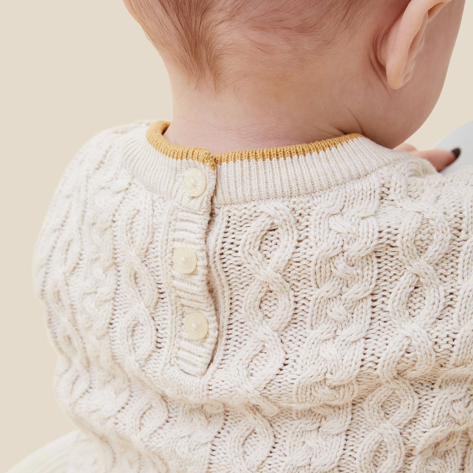 Cable Knit Tipped Jumper & Leggings Outfit