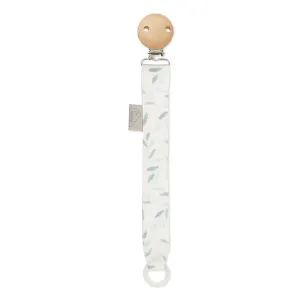 Cam Cam Copenhagen, Pacifier Holder, Green Leaves