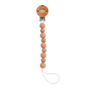 celeste pacifier clip - coral
