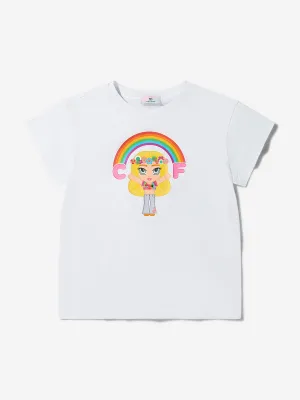 Chiara Ferragni Girls Cotton Jersey Maxi T-Shirt