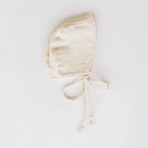 Clementine Kids Heirloom Bonnet – Vanilla