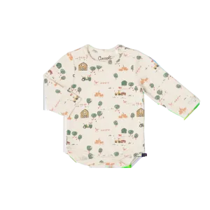COCCOLI Cotton-Modal Romper - Farm