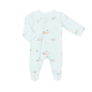 COCCOLI Modal Zipper Footie - Submarine
