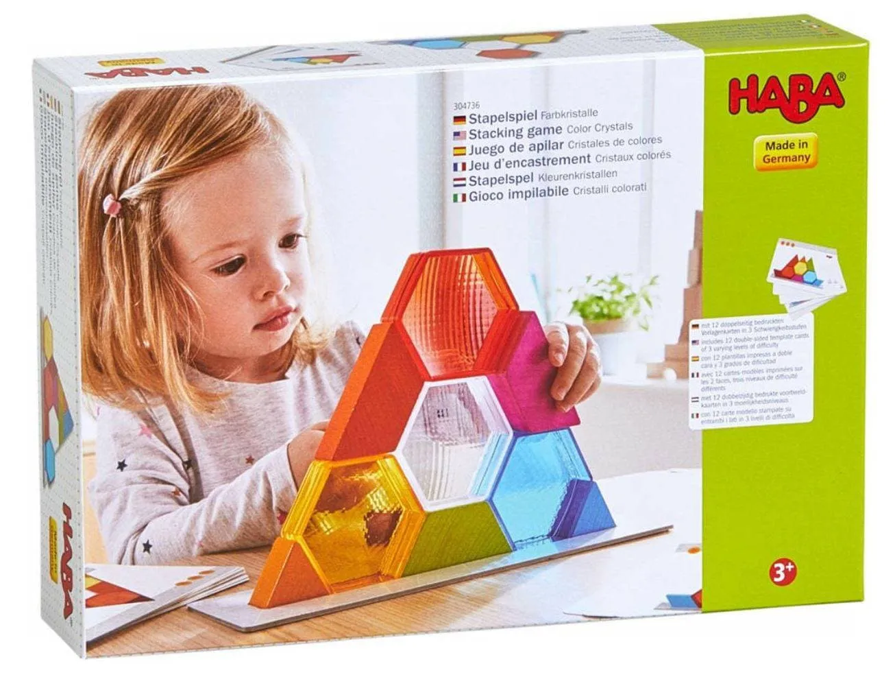 Color Crystals 15 Piece Stacking Game