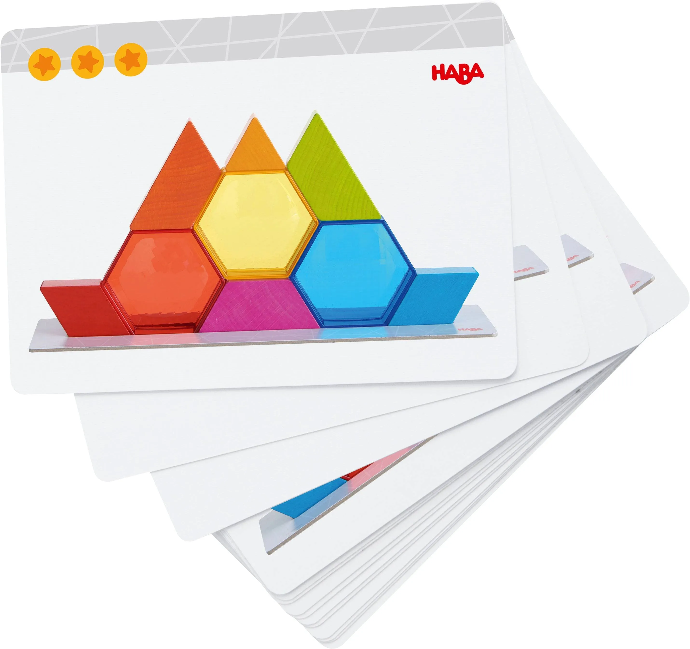 Color Crystals 15 Piece Stacking Game