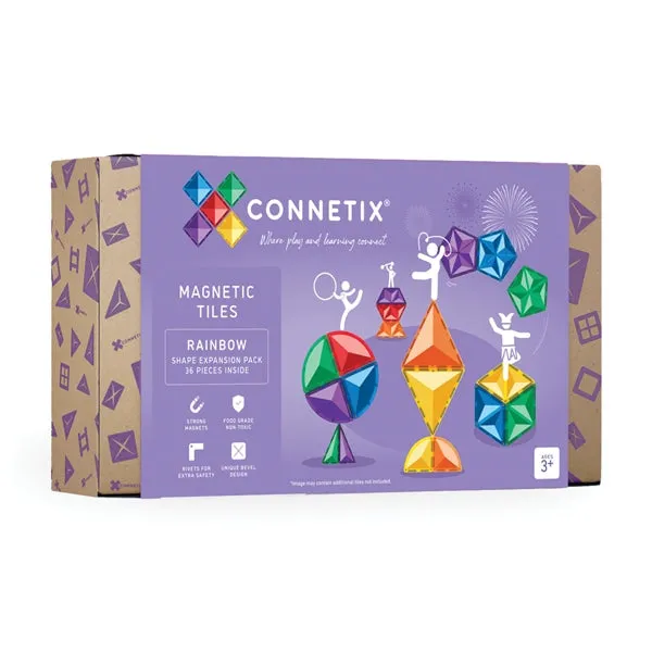 Connetix rainbow shape expansion pack 36 piece