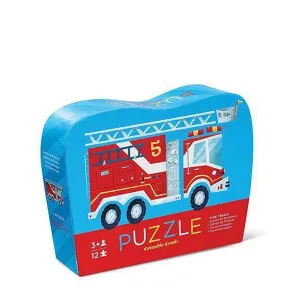 Crocodile Creek fire truck 12 piece mini shape puzzle