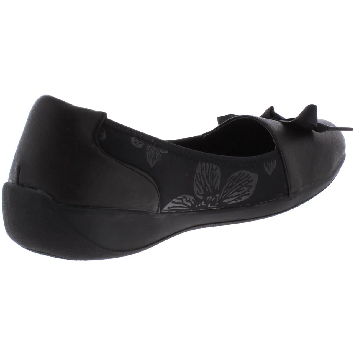Daphne Womens Faux LEather Slip On Flats