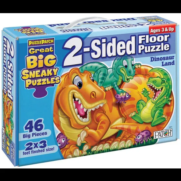 Dinosaur 2-Sided Floor Puzzle