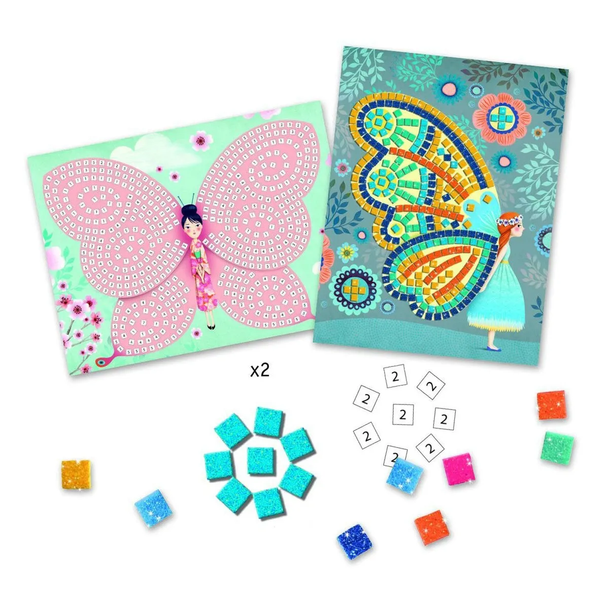 Djeco butterflies mosaic kit