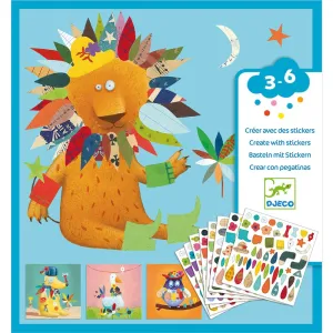 Djeco create animals with stickers