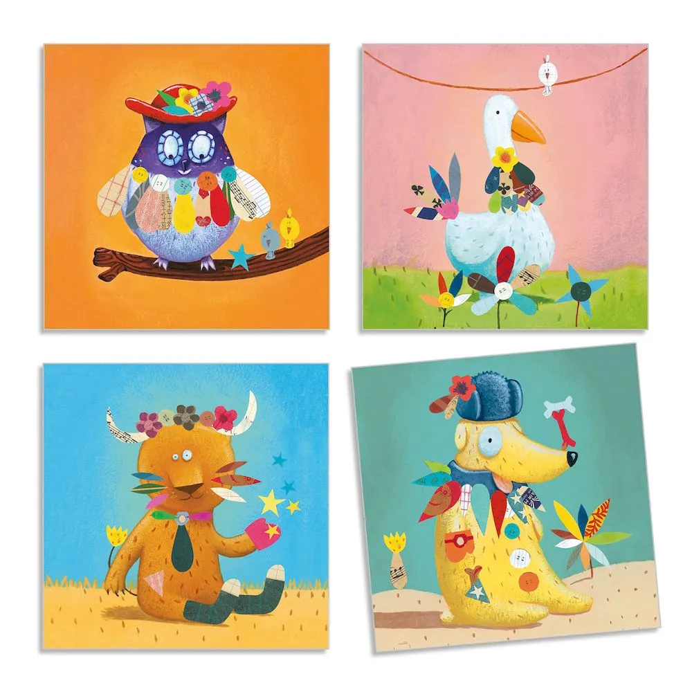 Djeco create animals with stickers