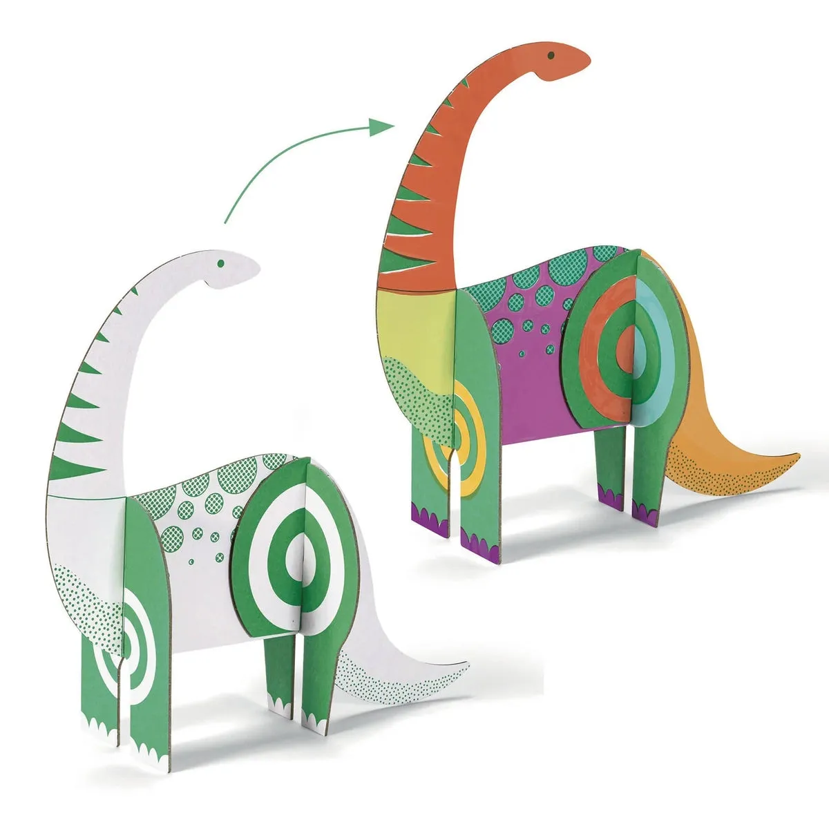 Djeco dinosaurs colour assemble play