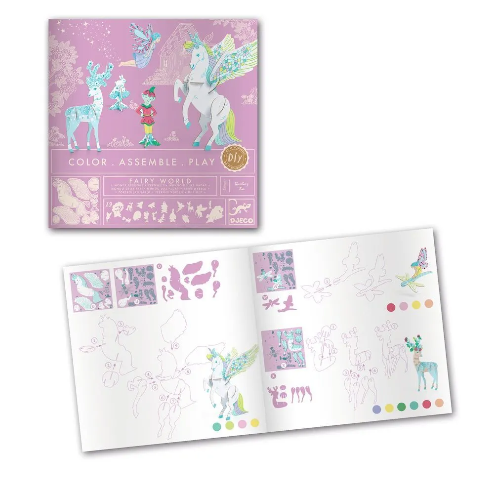 Djeco fairy world colour assemble play
