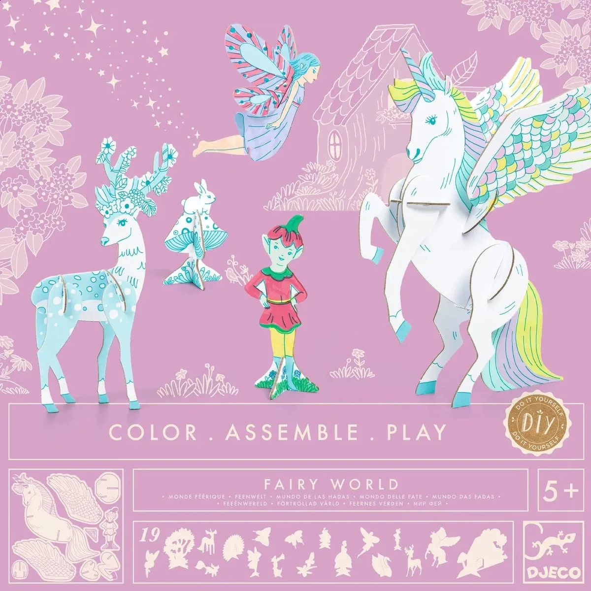 Djeco fairy world colour assemble play