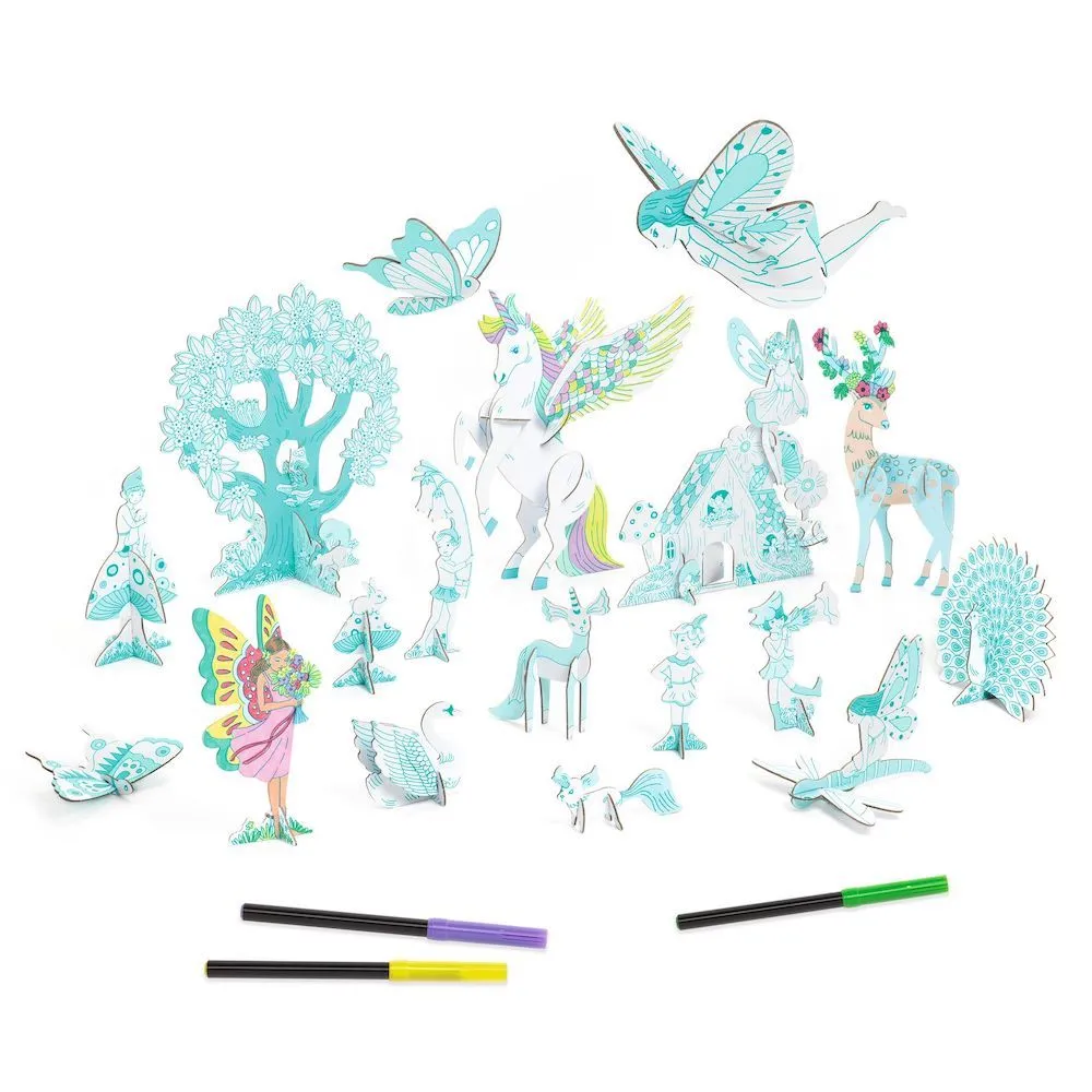 Djeco fairy world colour assemble play