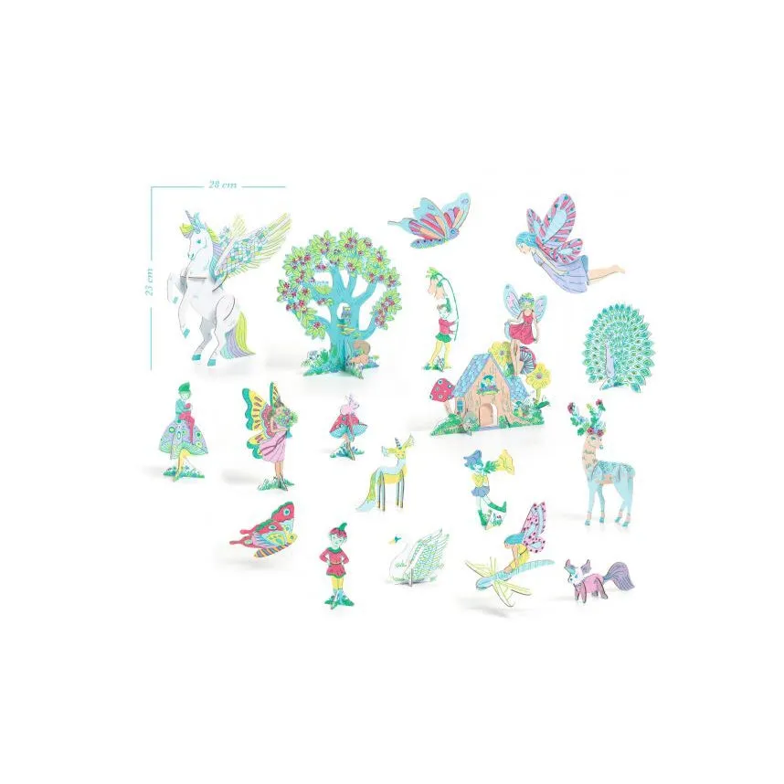 Djeco fairy world colour assemble play