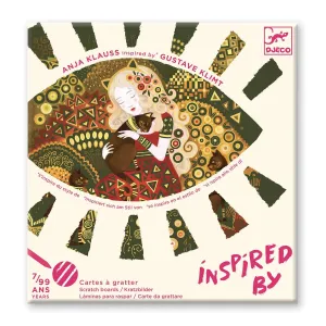 Djeco inspired by Klimt scratch cards activity kit