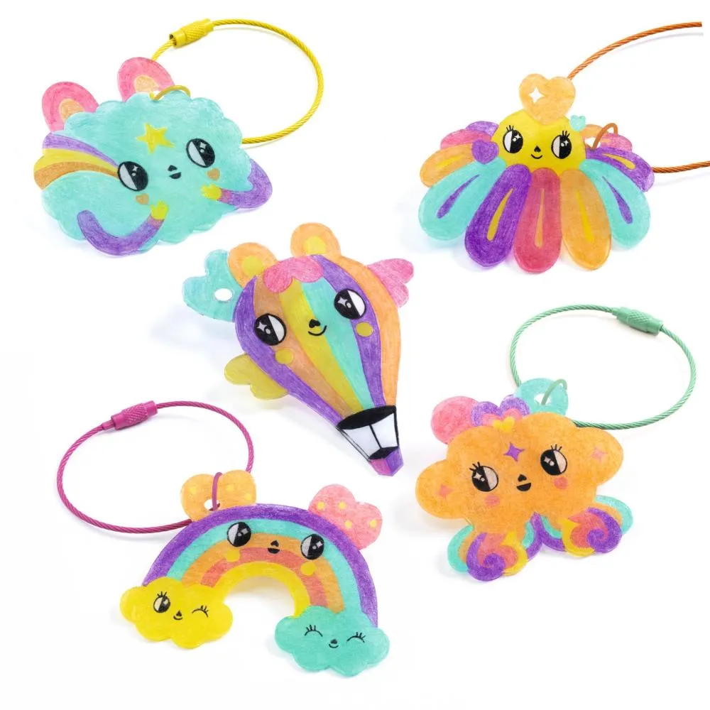 Djeco kawaii keyring artistic plastic kit