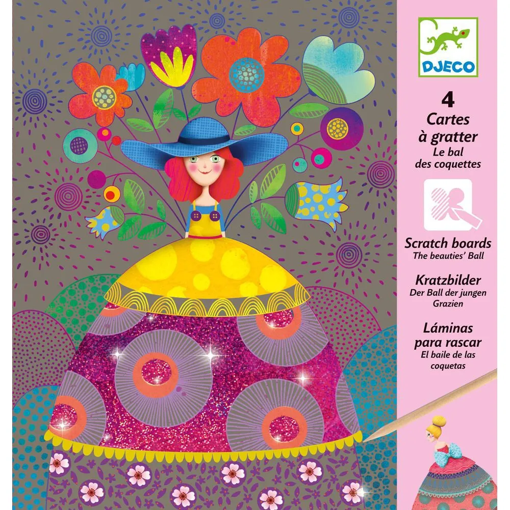 Djeco scratch cards beauties' ball