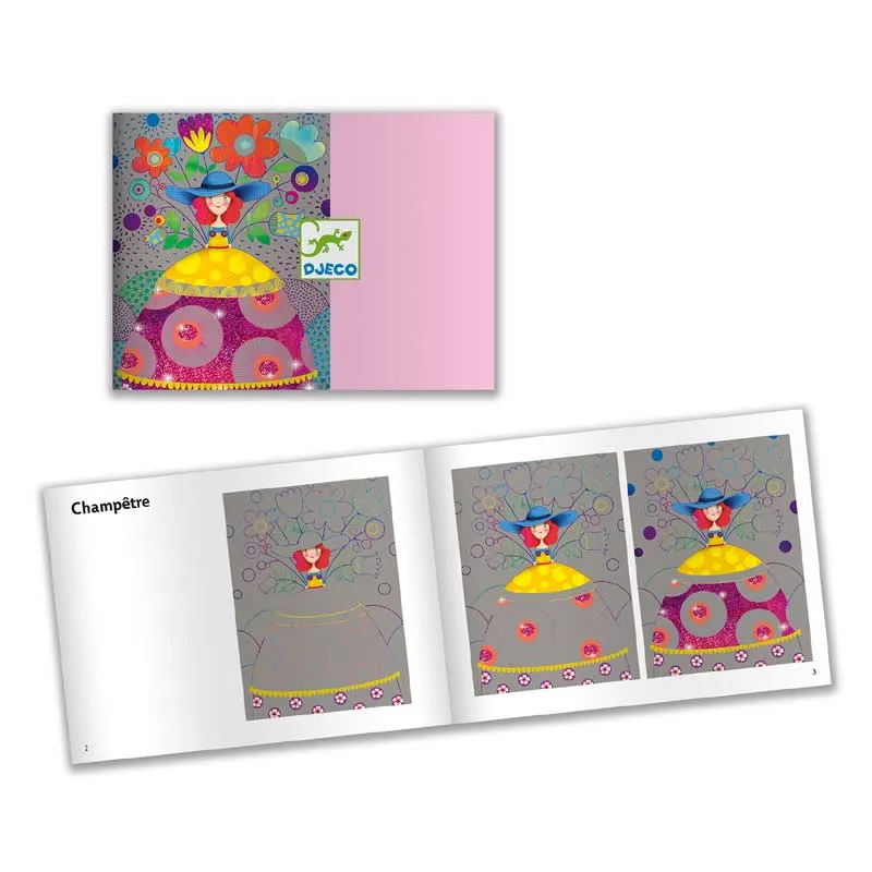Djeco scratch cards beauties' ball