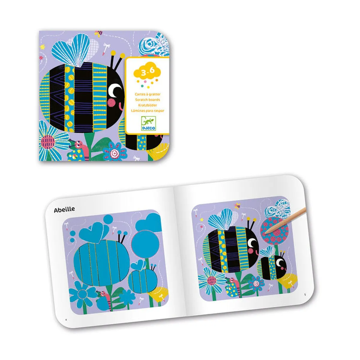 Djeco scratch cards bugs