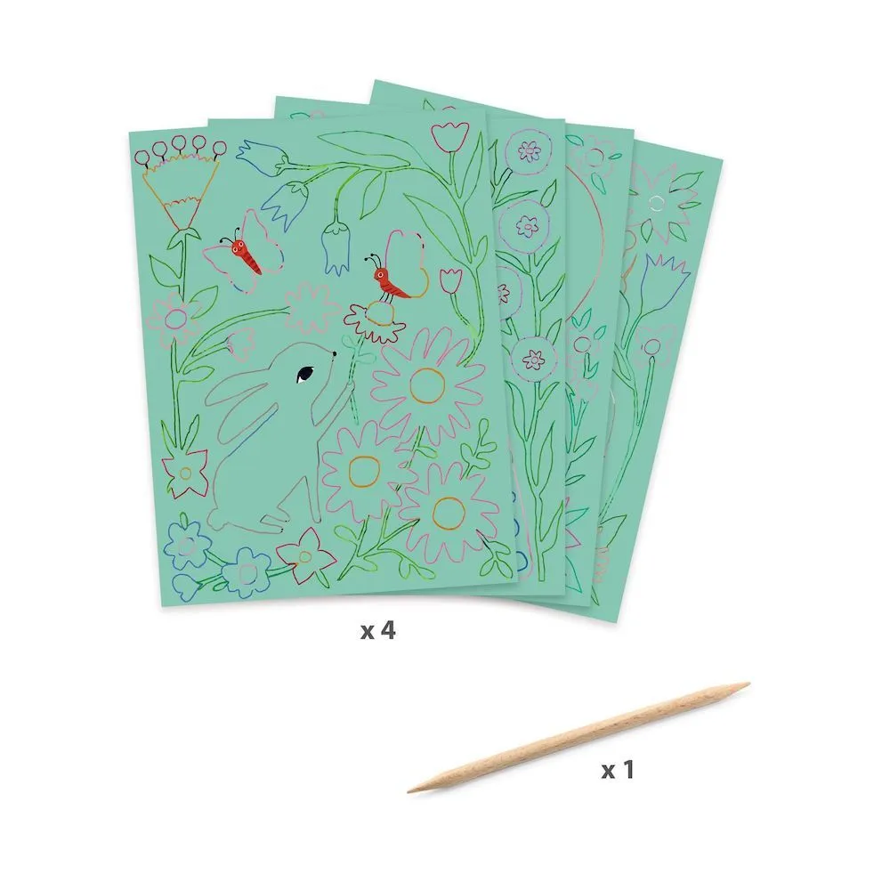 Djeco scratch cards encounters