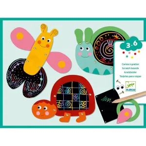 Djeco scratch cards funny animals