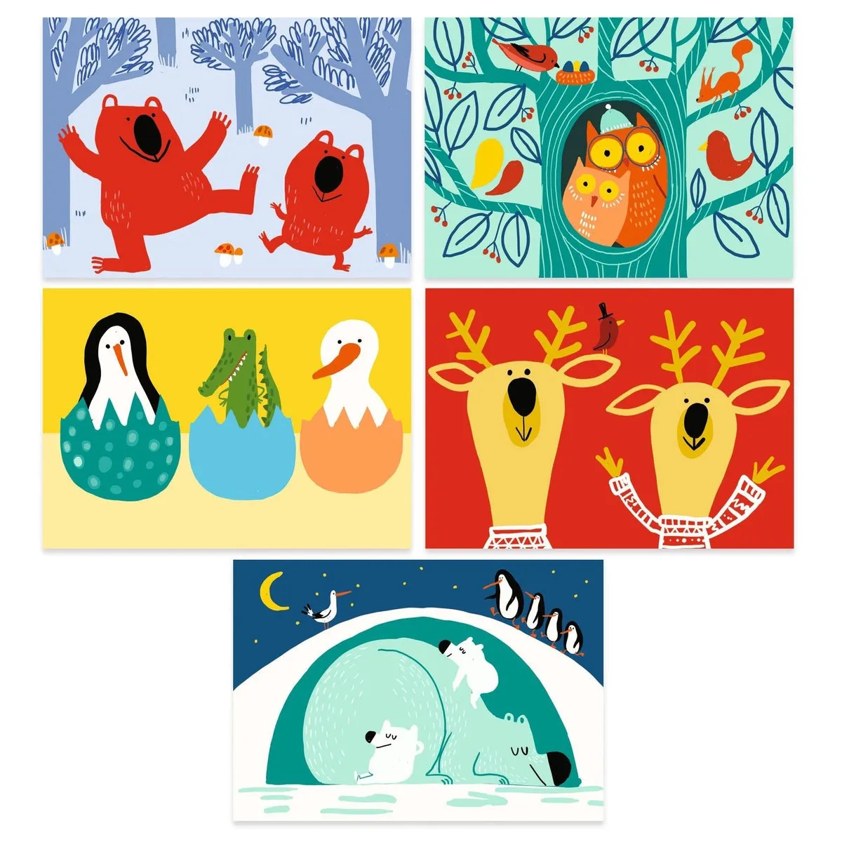 Djeco scratch cards learning about animals