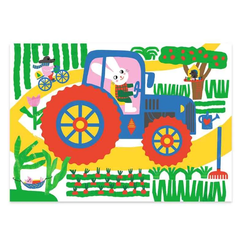 Djeco scratch cards learning about vehicles